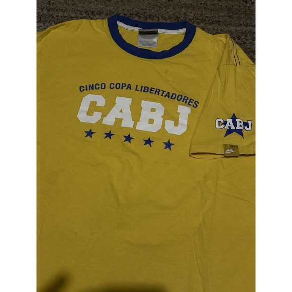Vintage Nike Gray Tag Club Atlético Boca Juniors Soccer Futbol CABJ Size XL - Picture 3 of 5